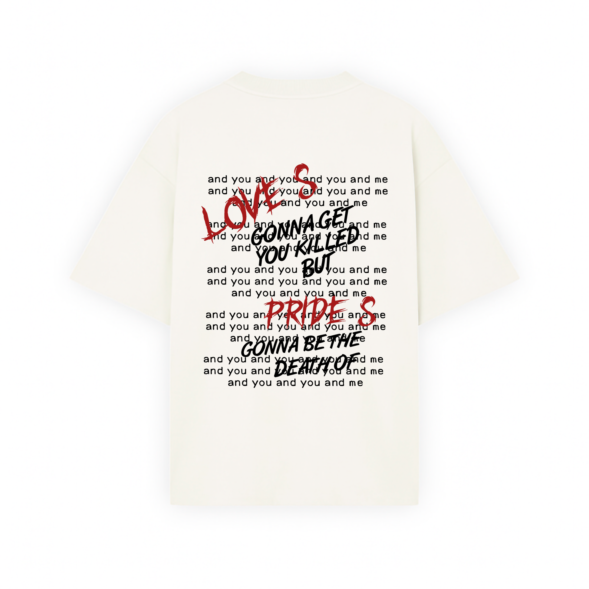 Playera Oversized con diseño