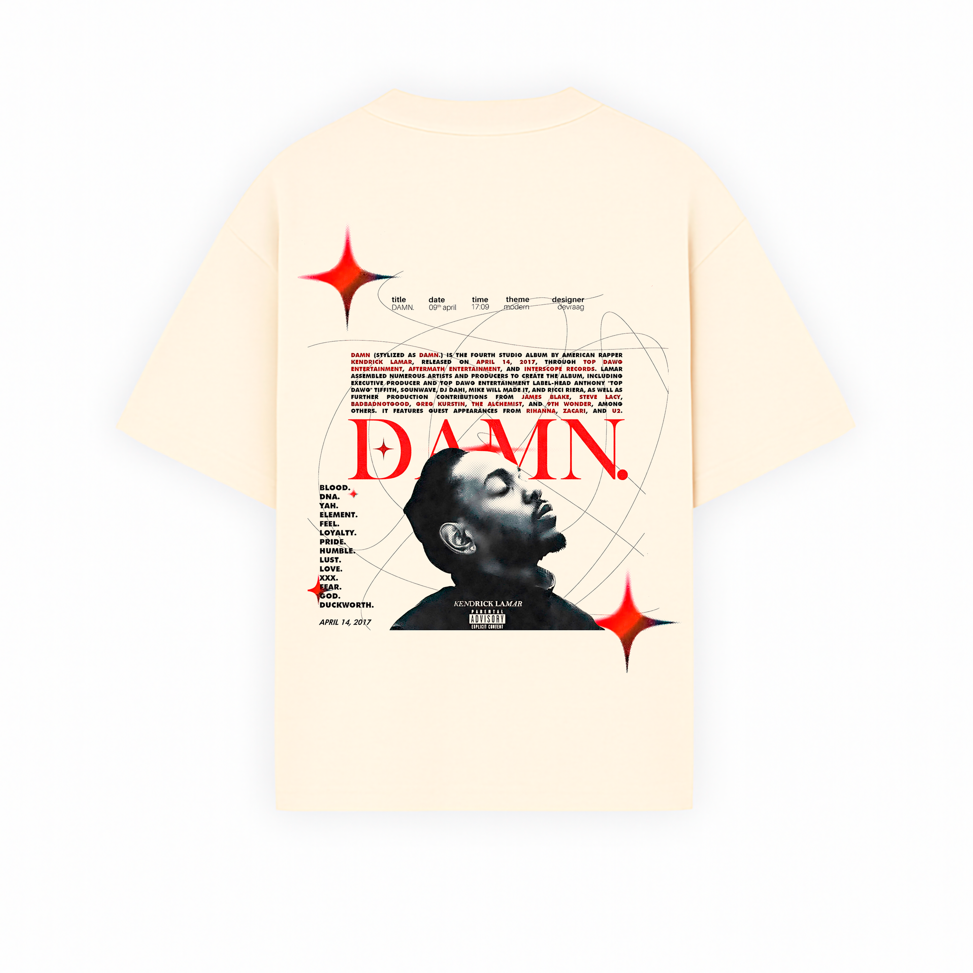 Playera Oversized con diseño