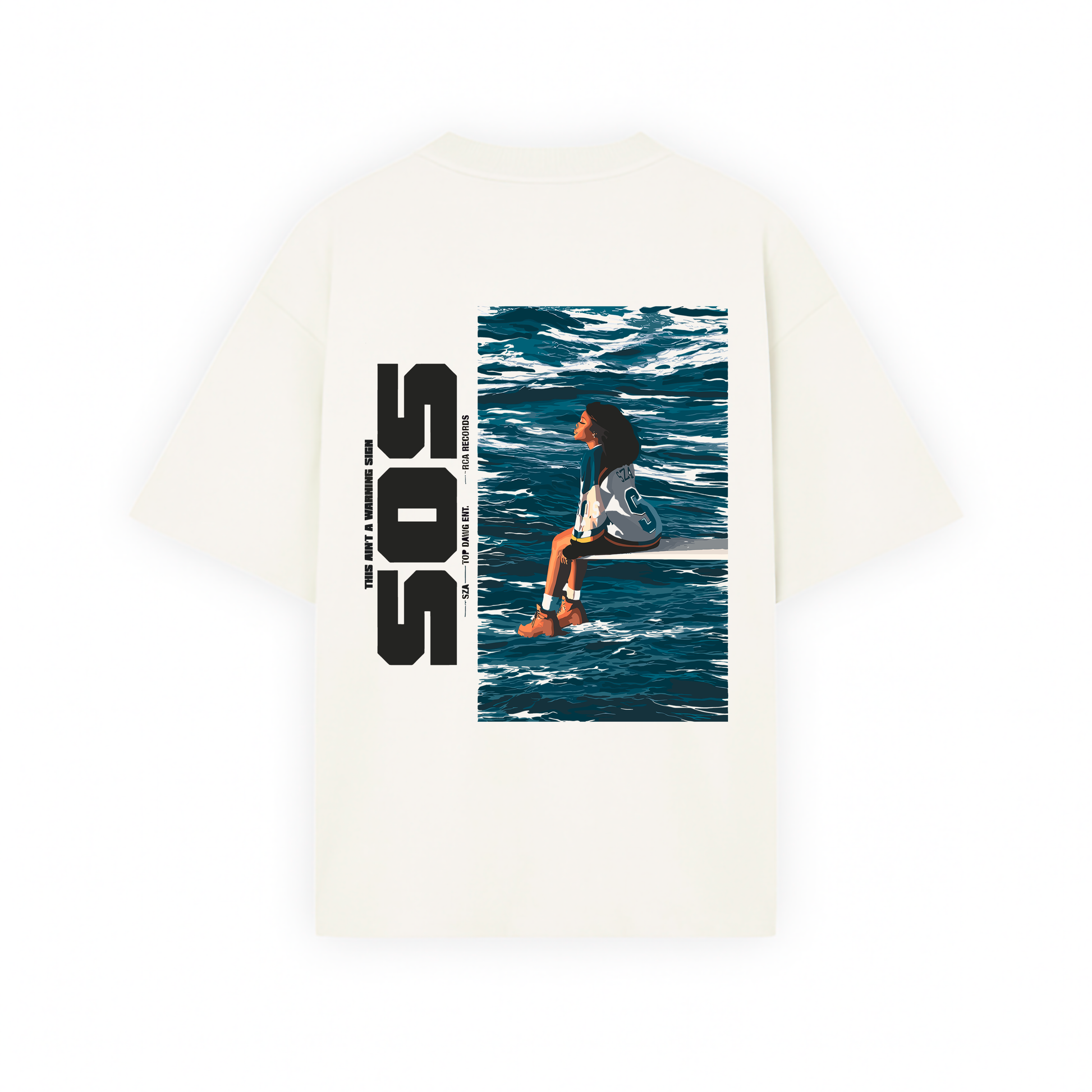 Playera Oversized con diseño